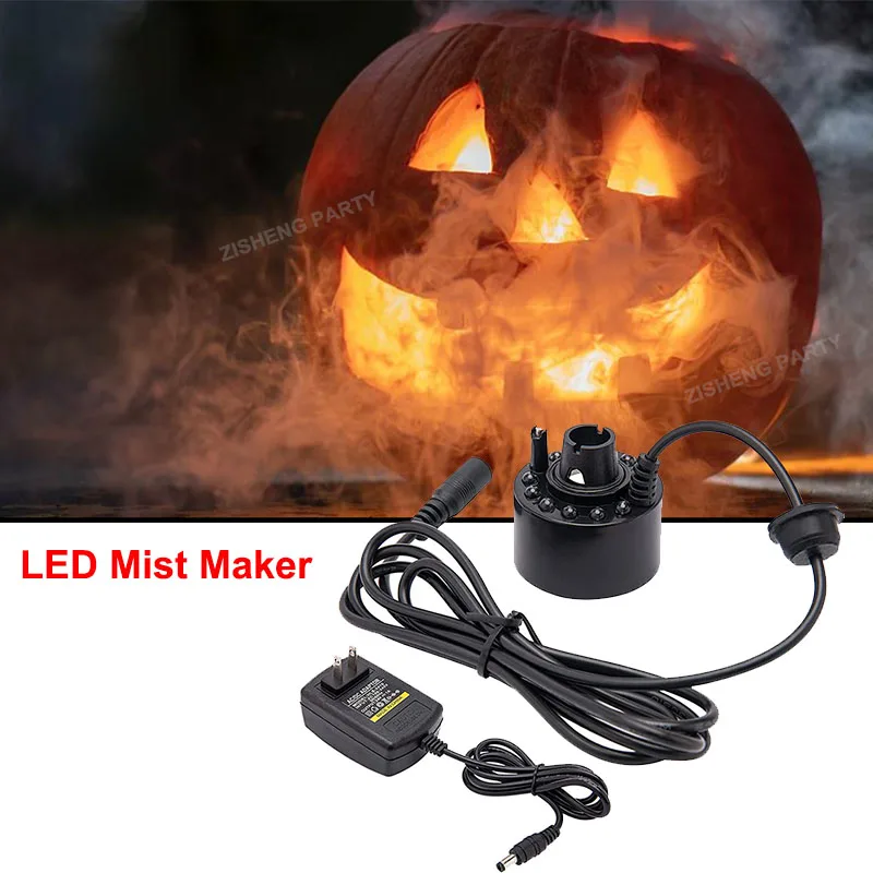 Halloween Party Mist Maker Ultrasonic Water Pond Fountain Fogger With