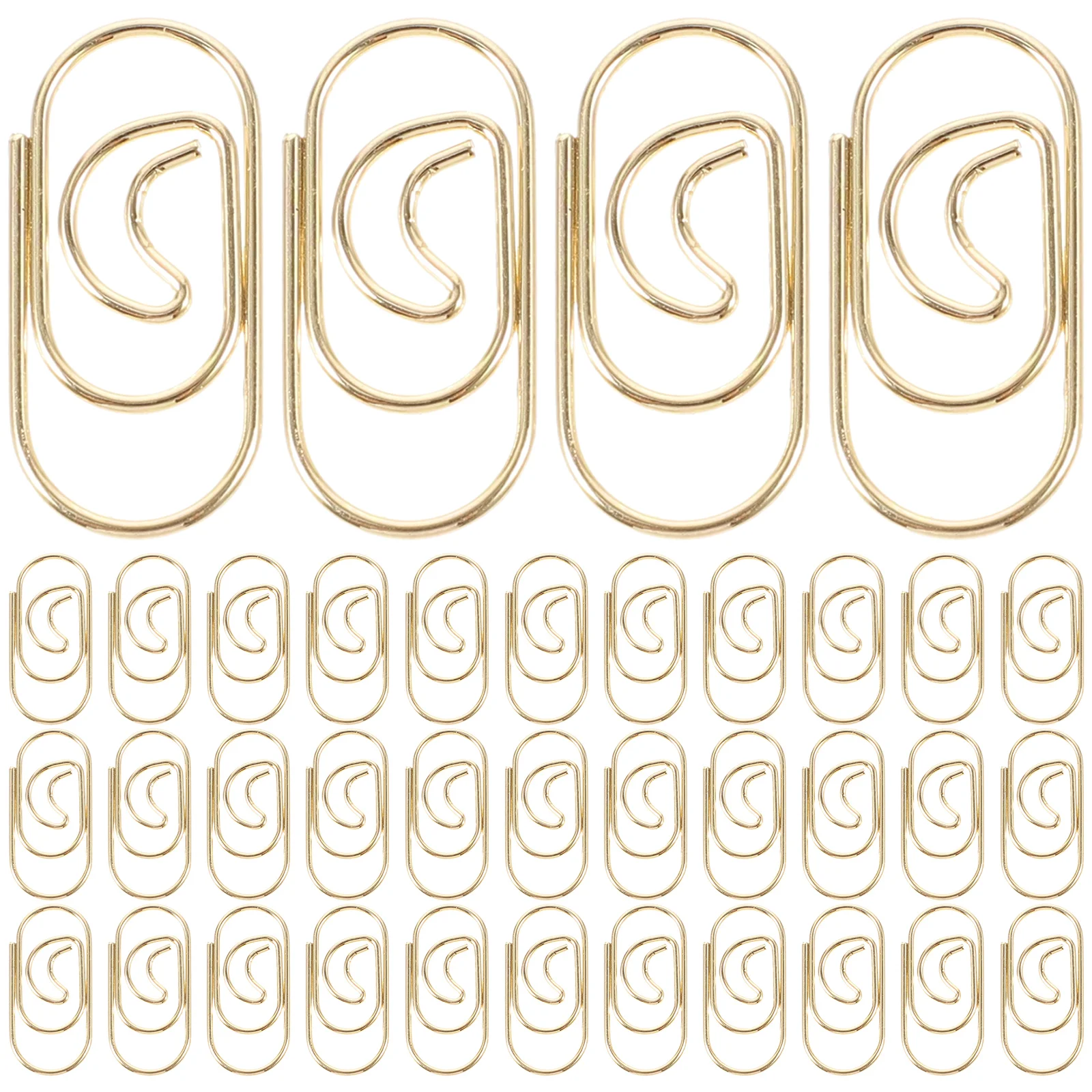 

100 Pcs Modeling Crafts Cute Heart-shaped Bookmarks Student Office Supplies Decor Metal Paper Clips
