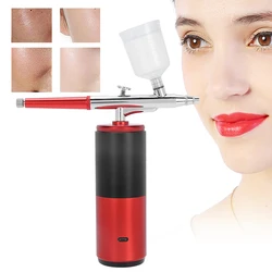 Rechargeable Portable Airbrushes Kit Household Handheld Facial Skin Moisturizing Oxygen Spray Machine Permanent Beauty Airbrush