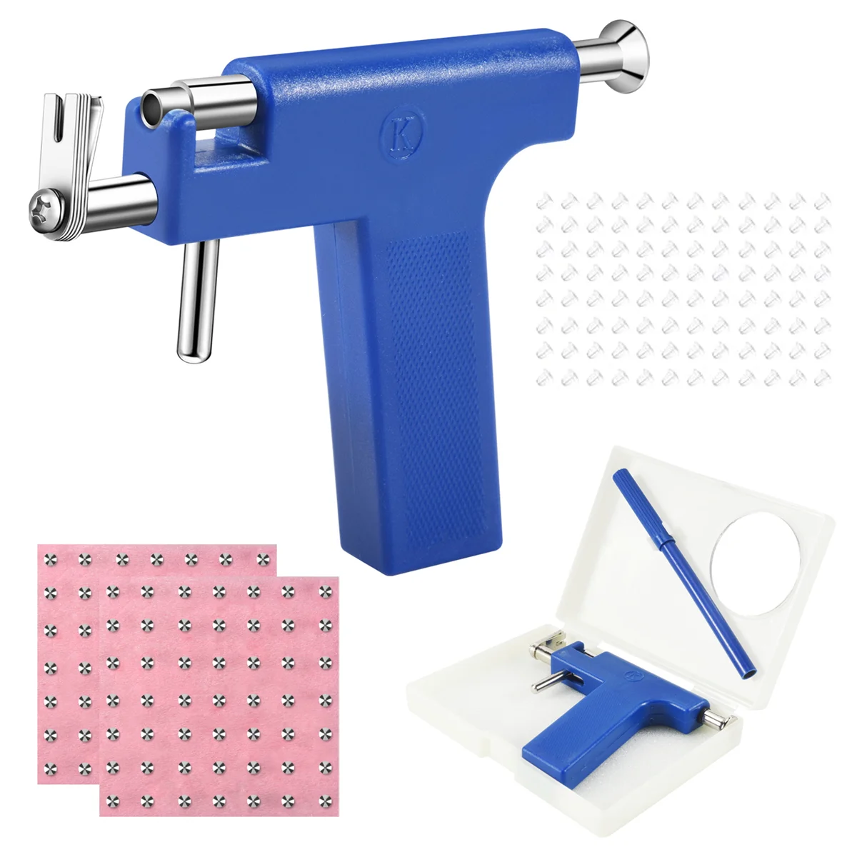 

Earring Piercing Tool Ear Nose Body Jewelry No Pain Piercing Studs Kits