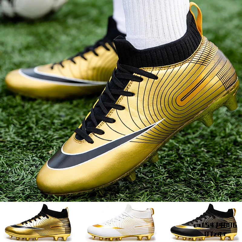 Zapatos de fútbol de la sociedad para hombre, botas de fútbol con tacos, zapatillas de crampones con entrenadores profesionales de campo, plantas artificiales|Calzado de fútbol| - AliExpress