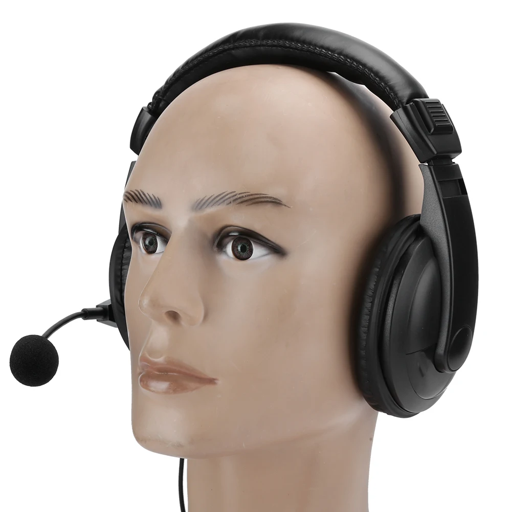 

Handsfree Headphone With Mic Noise Reduction PTT Headset For Walkie Talkie