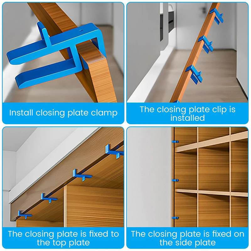 Wardrobe Closing Board Clip Plastic Carpenter Closing Fixing Clip Woodworking Fixed Clamp Wood Marking Fixed