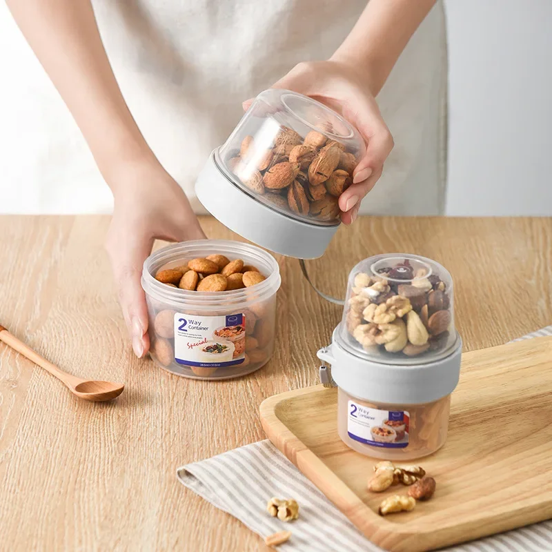 Breakfast Oatmeal Cereal Nut Yogurt Salad Cup Seal Container Set with Fork Sauce Cup Lid Bento Tuppers Food Taper Bowl Lunch Box 5 Breakfast Oatmeal Cereal Nut Yogurt Salad Cup Seal Container Set with Fork Sauce Cup Lid Bento Tuppers Food Taper Bowl Lunch Box 5