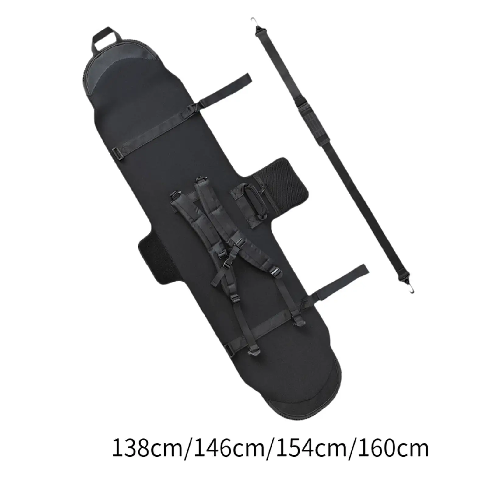 Snowboard Protection Adjustable Shoulder Strap Carry Scratch Resistant Snowboard Sleeve Snowboard Travel Bag Ski Storage Case