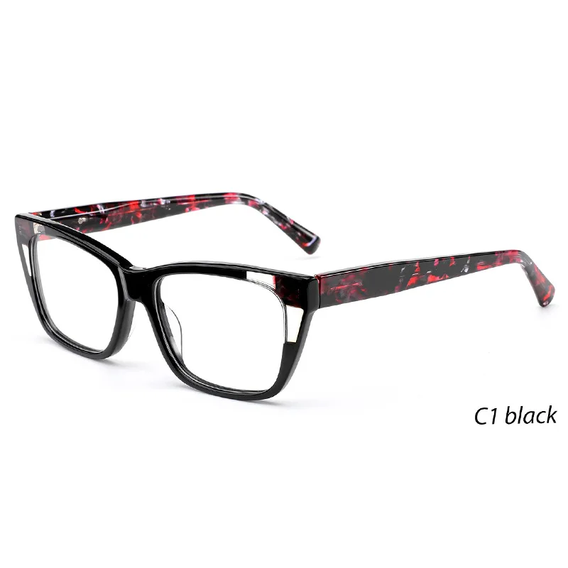 

New Women's Cat Eye Plate Retro Brand Glasses Frame Original Design Large Frame Glasses Women Personalized Novel Optical Glasses