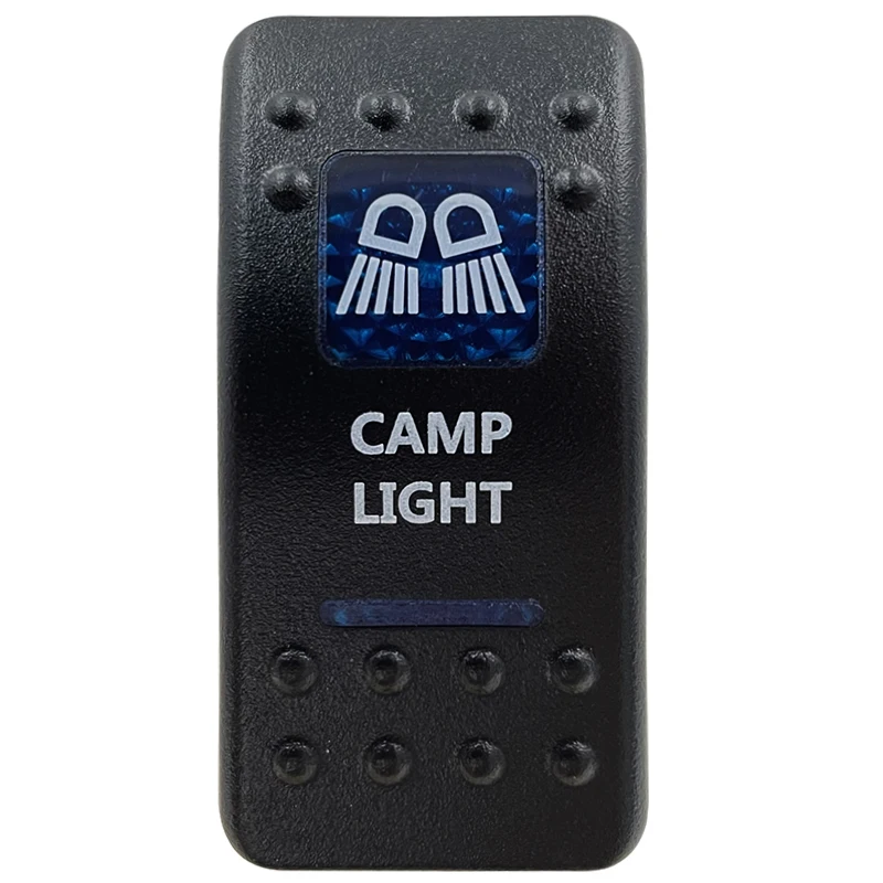 Blue LED Rocker Switch Button - Enhanced Interior Lights & Camper Accessories