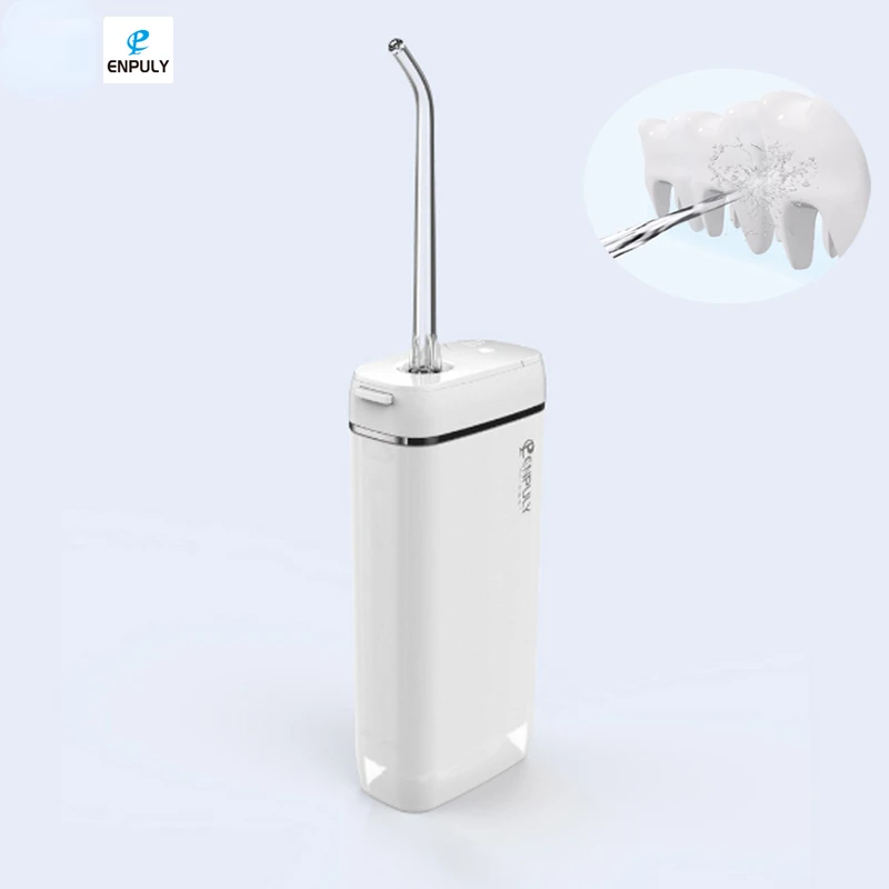 

ENPLUY Electric Oral Irrigator Water Flow Voltage IPX8 Waterproof 140ML Water Toothpick Dental Flusher Care 3 Gear Level