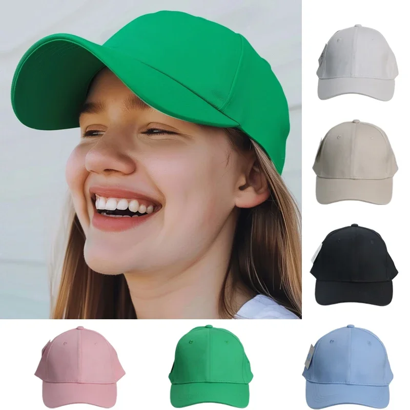 Fashion Women's Avisor Solid Color Baseball Cap Outdoor Sports Retro Casual Baseball Cap Cycling Running Beach Sports