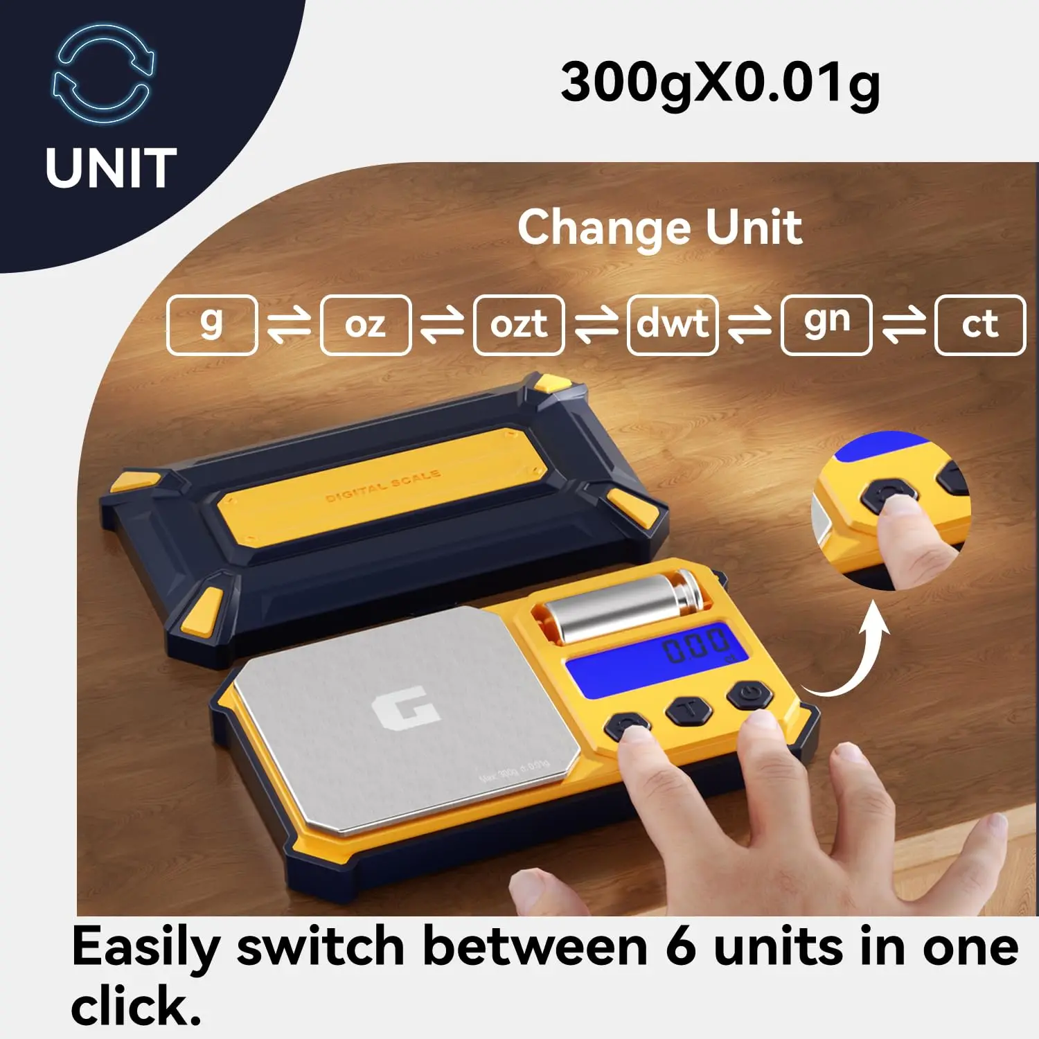 Báscula Digital de Bolsillo Alta Precisión 300g x 0.01g | Joyería, Diamantes, Polvos | Portátil - Image 2