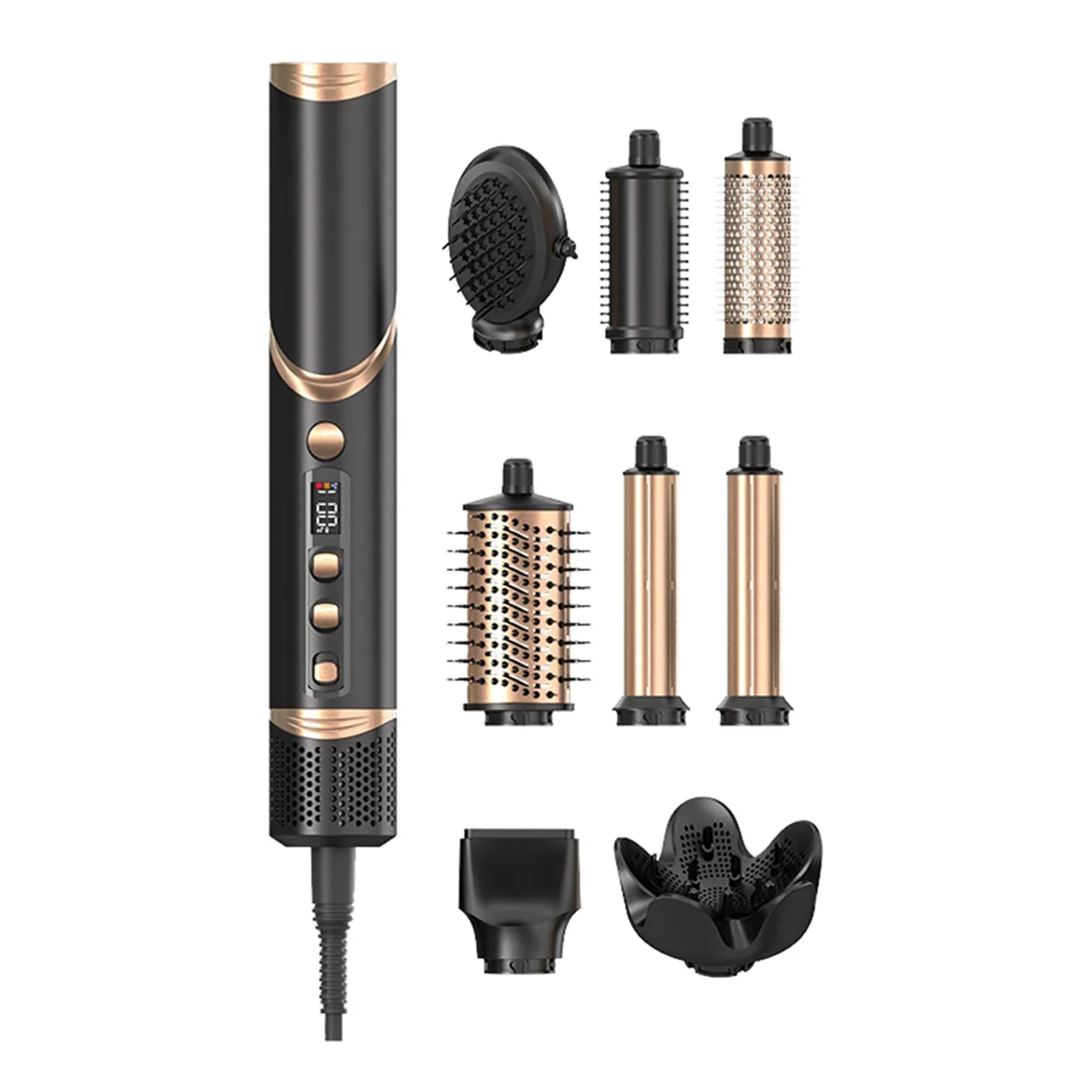 Folding Hair Dryer Negative Ion Home Hot Air Comb Set Wind Salon Hair Styler Tool Professional Hair Dryer EU Plug,A 4