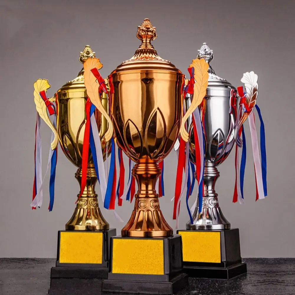Gold Silver Bronze Awards Trophy Sports Games Metal Model Small Prize Cup Champion Soccer Competition Winner Award Trophy Toy
