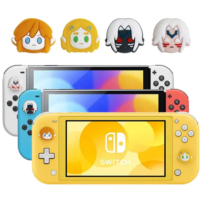 Защитная крышка для джойстика Nintendo Switch Oled мультяшная силиконовая крышка для джойстика