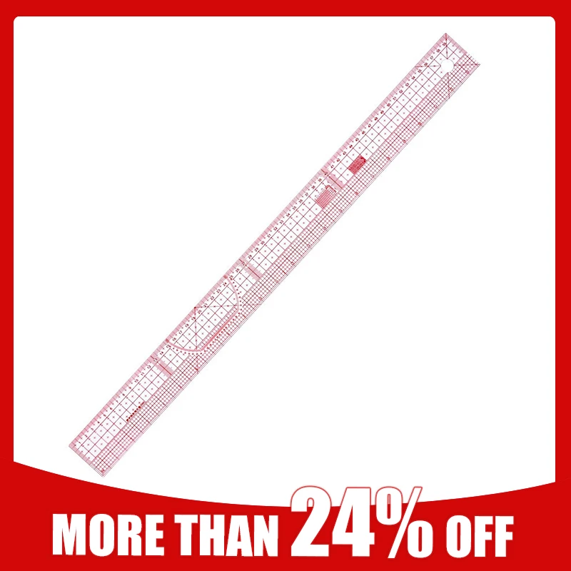 Patchwork Lineal 60x15 Cm - Acryl Schneidelineal Für Quilting & Näharbeiten