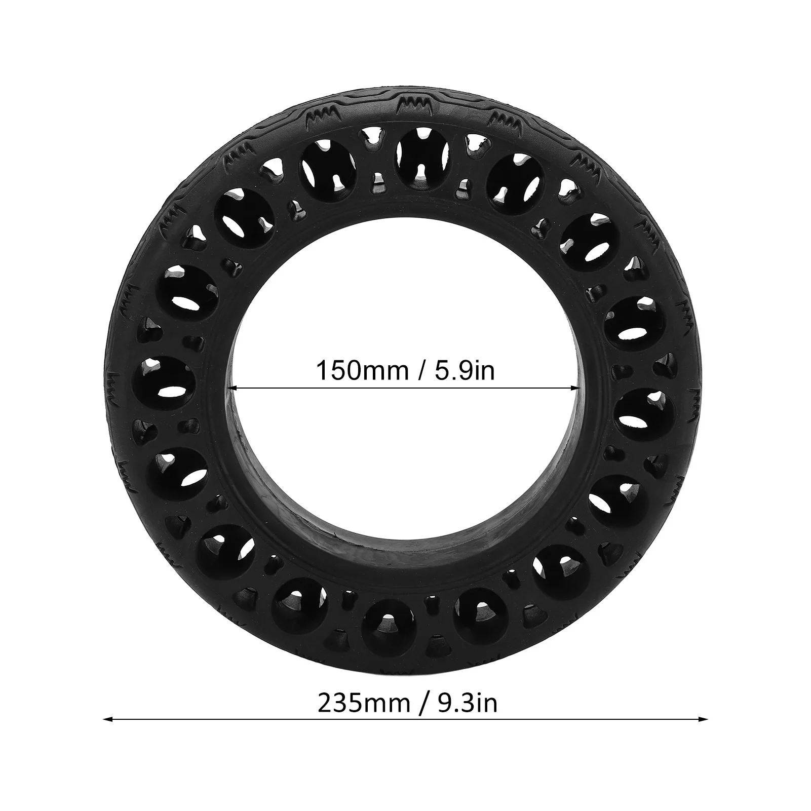 60/70‑6.5 Electric Scooter Tires Rubber Explosion Proof Solid Durable Tire for Ninebot Max G30 Rubber Electric Scooter Parts