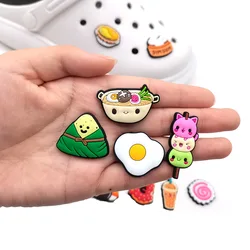 Hot Sale 1pcs PVC Food Accessories for Crocs Charms Men Badge Women Sandals Buckle Kids Pins Shoes Decoration Jeans Wristbands