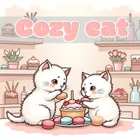 COZY CAT Bold-easy Patterns Coloring Book for Adults Cute Drawing Book Perfect Gift for Party and Birthday 1