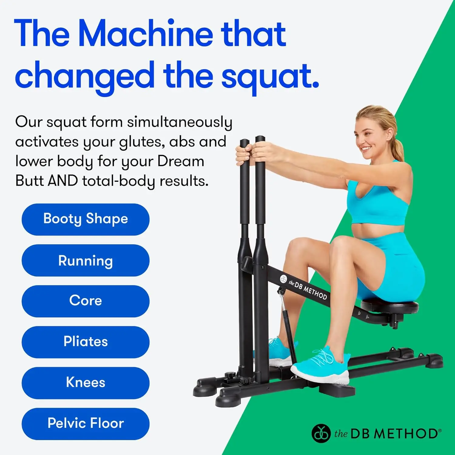 Squat Machine, Workout Equipment for Home Gym, Exercise Leg and Glutes, Low Impact Lower Body Fitness Workouts, Tr 2