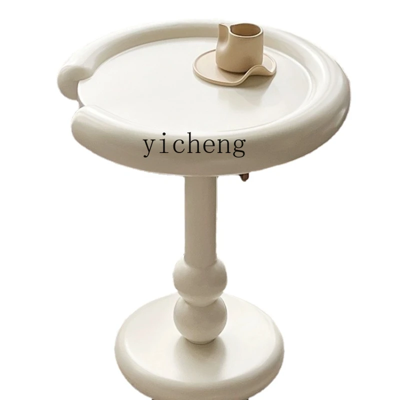 

XL Sofa Side Table Cream Style Small Coffee Table Living Room Home Bedside Table Creative French Small Table