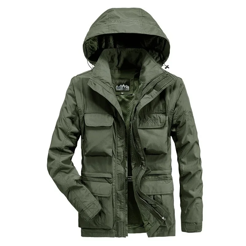 Luxury Brand Clothing Men Vest Jackets Winter Men's Sports Sweat-shirts Free Shipping Autumn Hooded Clothes Wear Waterproof Work