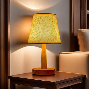 LED Table Lamp Interior Lighting Fixture For Living Bedroom Bedside Night Desktop Decoration Retro Japanese Style Desk Lights 1