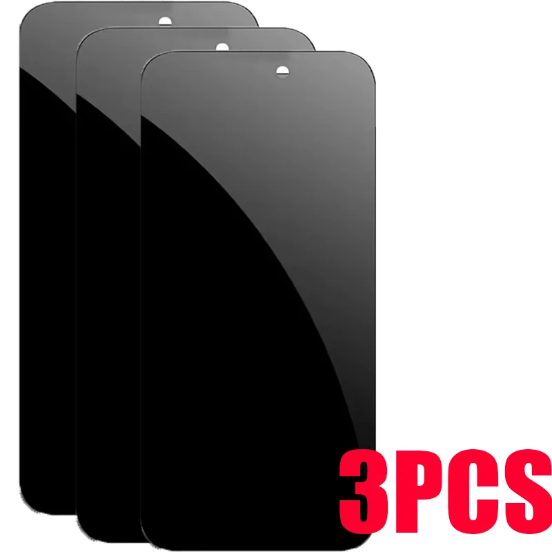 3PCS Privacy Tempered Glass Screen Protector