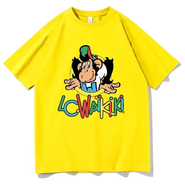 T-shirt Garçon LC Waikiki Jaune - Taille 16 Ans - Imprimé Graphique Cartoon - Coton 100% - ÉTÉ