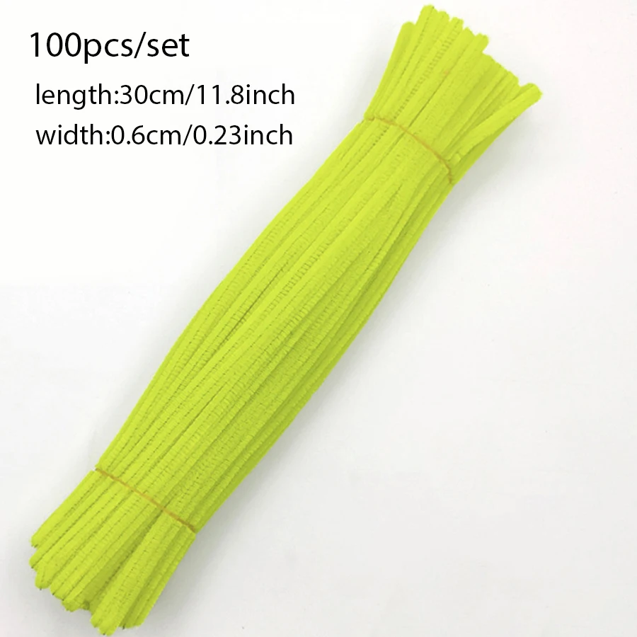 100pcs Colorful Chenille Stems for DIY Craft Projects and Creative Fun