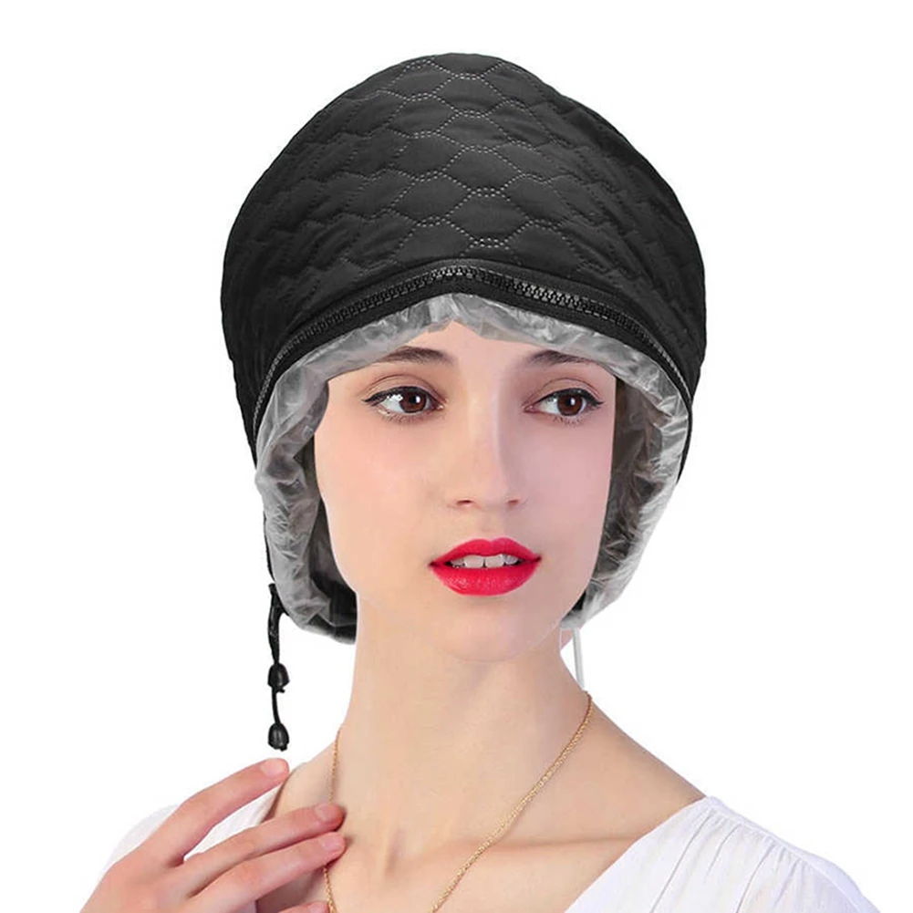 Household Electric Heating Hat Cap Adjustable Hot Oil Treatment Hat Salon Barber Accessories for Hair Care US Plug