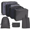 1PCS 7/Set Travel Organizer Storage Bags Suitcase Packing Cubes Cases Portable Wardrobe Luggage Clothes Shoe Pouch Fold 4