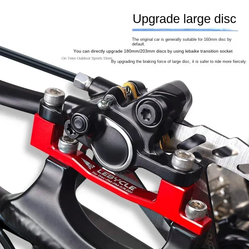 MTB Bike Disc Brake Rotors mountain bicycle disc brake bicycle disc brake bike brake rotor mountain bike disc brake bike rotor adapter Front Rear 180mm 203mm Caliper Adapter Aluminium Alloy Post Mount Bicycle Accessorie Adaptor