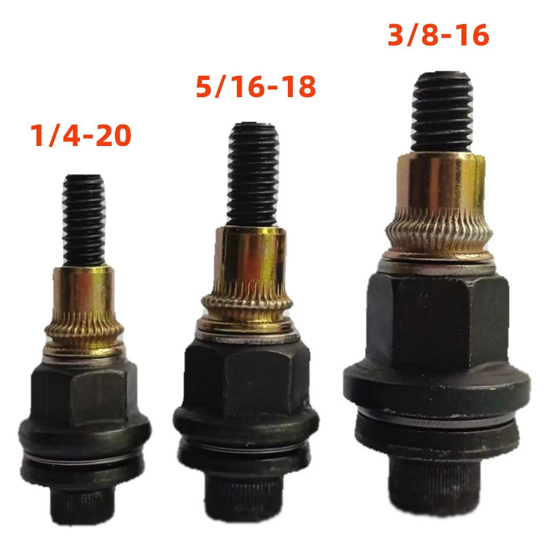 300 écrous Freins à Anneau Nylon Grade 8 – 1/4-20, 5/16-18, 3/8-16 (100 De Chaque), Zinc Jaune