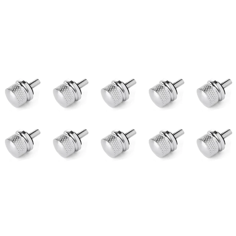 

10X Chrome Billet Aluminum Seat Bolt Screw Cap For Davidson