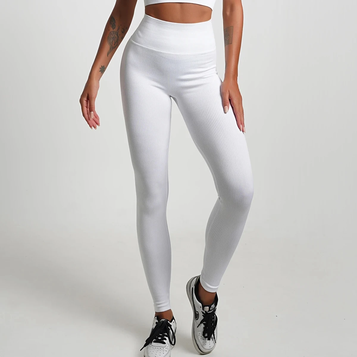 LANTECH Women Yoga Pants Sports Running Sportswear Stretchy Lifting Fitness Tights Leggings Gym Exercise Pants Squat Seamless sports leggings yoga pants female tights