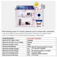 EASUN Onduleur Solaire Hybride 12000W MPPT 220V 48V Entrée PV Max 500V 22000VA Chargeur Solaire 150A Double Entrée Prise en Charge BMS Avec WIFI 3