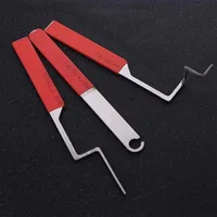 Outil de déverrouillage de fenêtres à battants Compact, ensemble de cueillette de serrures pratique et antidérapant, clés professionnelles d'ouverture de porte en acier inoxydable 4