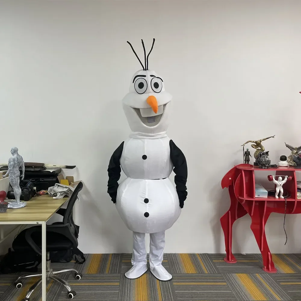 Cosplay Frozen Snow man Olaf Elsa Anna Princess character costume Mascot Advertising Fancy Dress Party Animal carnival props