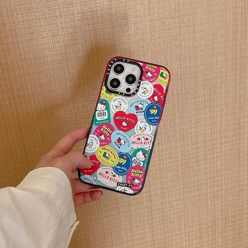 thumbnail image 1 of Versión mejorada funda Hellokitty de algodón de azúcar para iPhone 15promax 14pro/13 carcasa de teléfono móvil cobertura 100% ajuste perfecto, 1 of 5