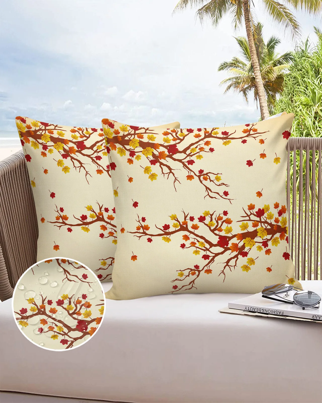 

2 шт., декоративные водонепроницаемые наволочки для диванной подушки