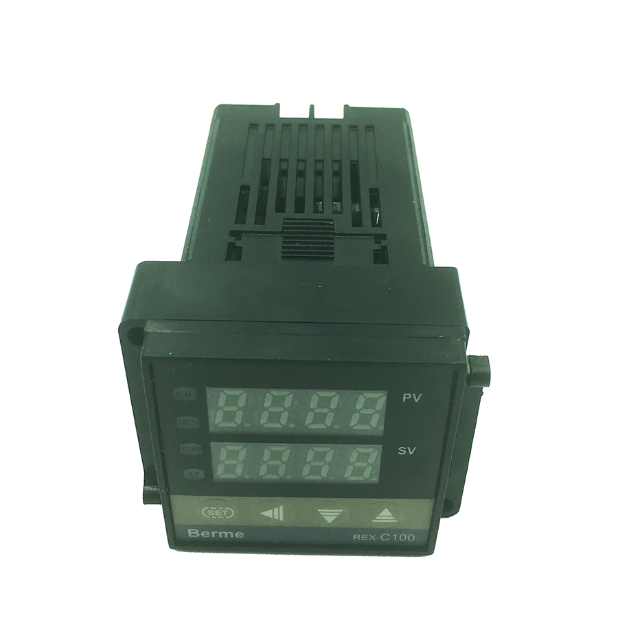 REX-C100 cyfrowy termostat regulator temperatury SSR wyjście typu K czujnik przewodów 48x48 + SSR 40DA przekaźnik stały + czujnik