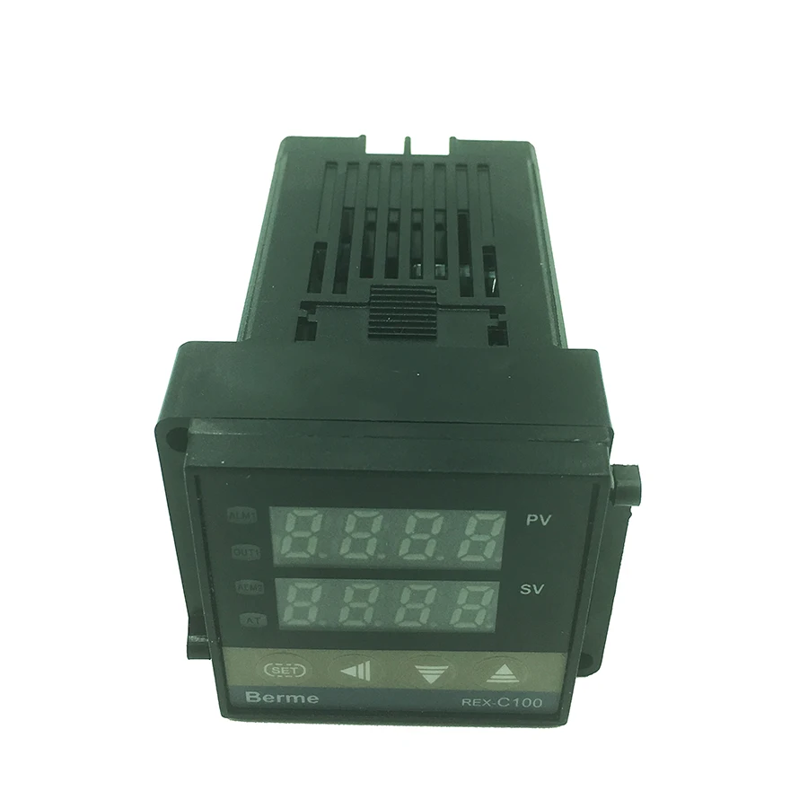 REX-C100 디지털 온도조절기 온도 컨트롤러, SSR 출력, K 타입 열전대 센서, 48x48 + SSR 40DA 솔리드 릴레이 + 센서