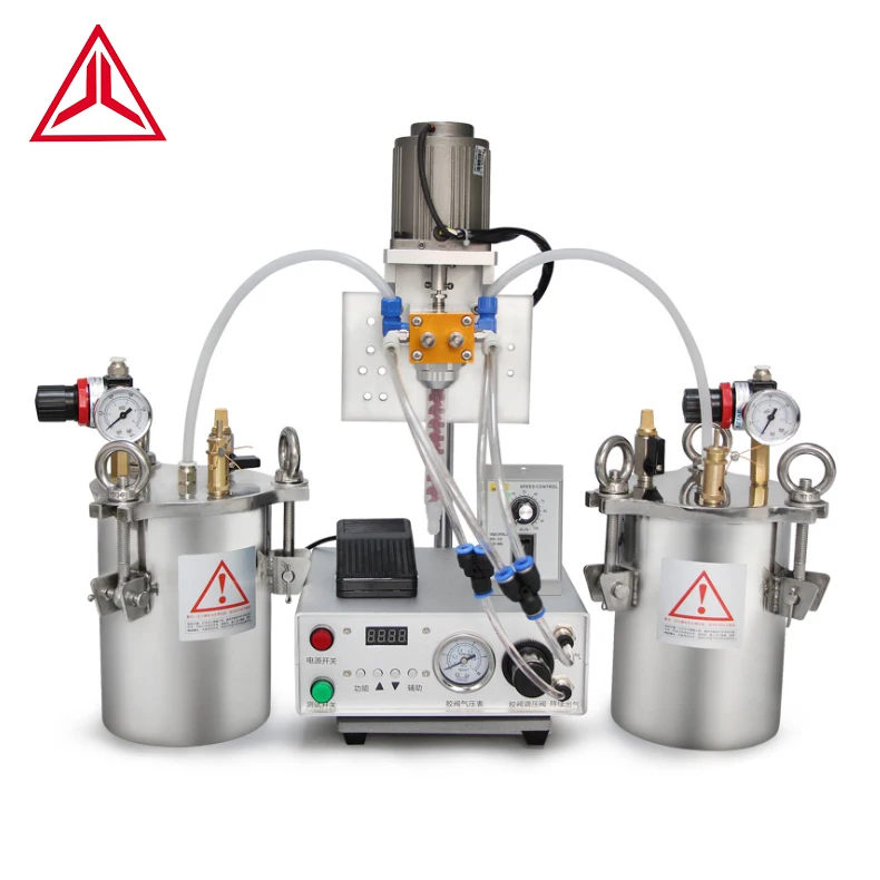 

epoxy resin 1:1 AB Glue Dual Barrel Dispenser machine 2-type semi-automatic epoxy dispenser