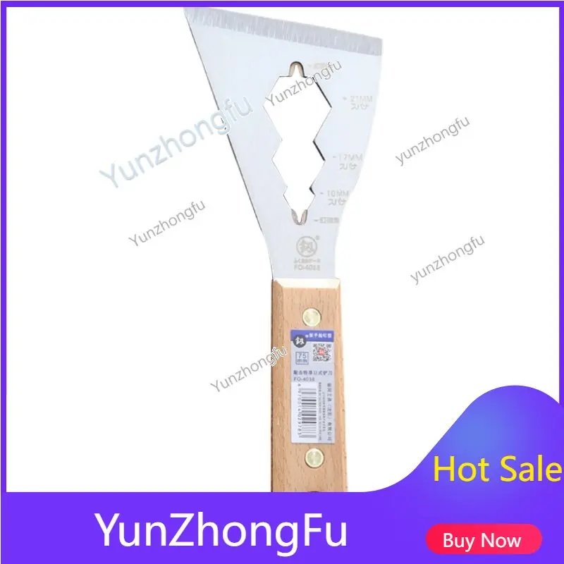 

Thickened Shovel Tapping Putty Knife Beauty Seam Clean-Keeping Dedicated Ash Scraper Wooden Handle Multifunctional Putty Scraper