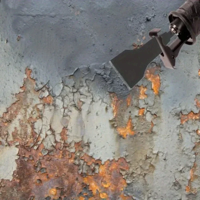 4-Piece Heavy Duty Reciprocating Saw Blade Set - Multi-Material Cutting for Steel, Tile, Putty Removal & Demolition Scraping