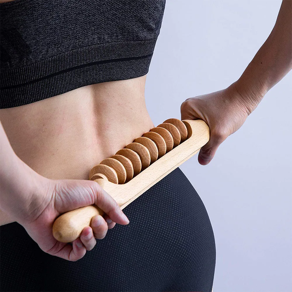 Lymphatic Drainage Massage Roller Wooden Therapy Massage Tool Handheld  Trigger Point Manual Muscle Relaxation Rolle Stick - AliExpress