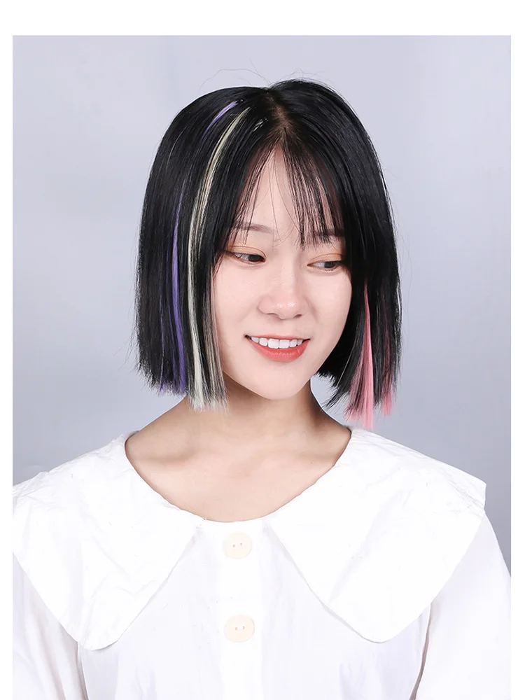 Description Picture 6 of item45cm/Pc 15Colors Fake Hair Extensions with Invisible Black Hair Clips Heat Resistant Straight For Women Styling Tool Accesories