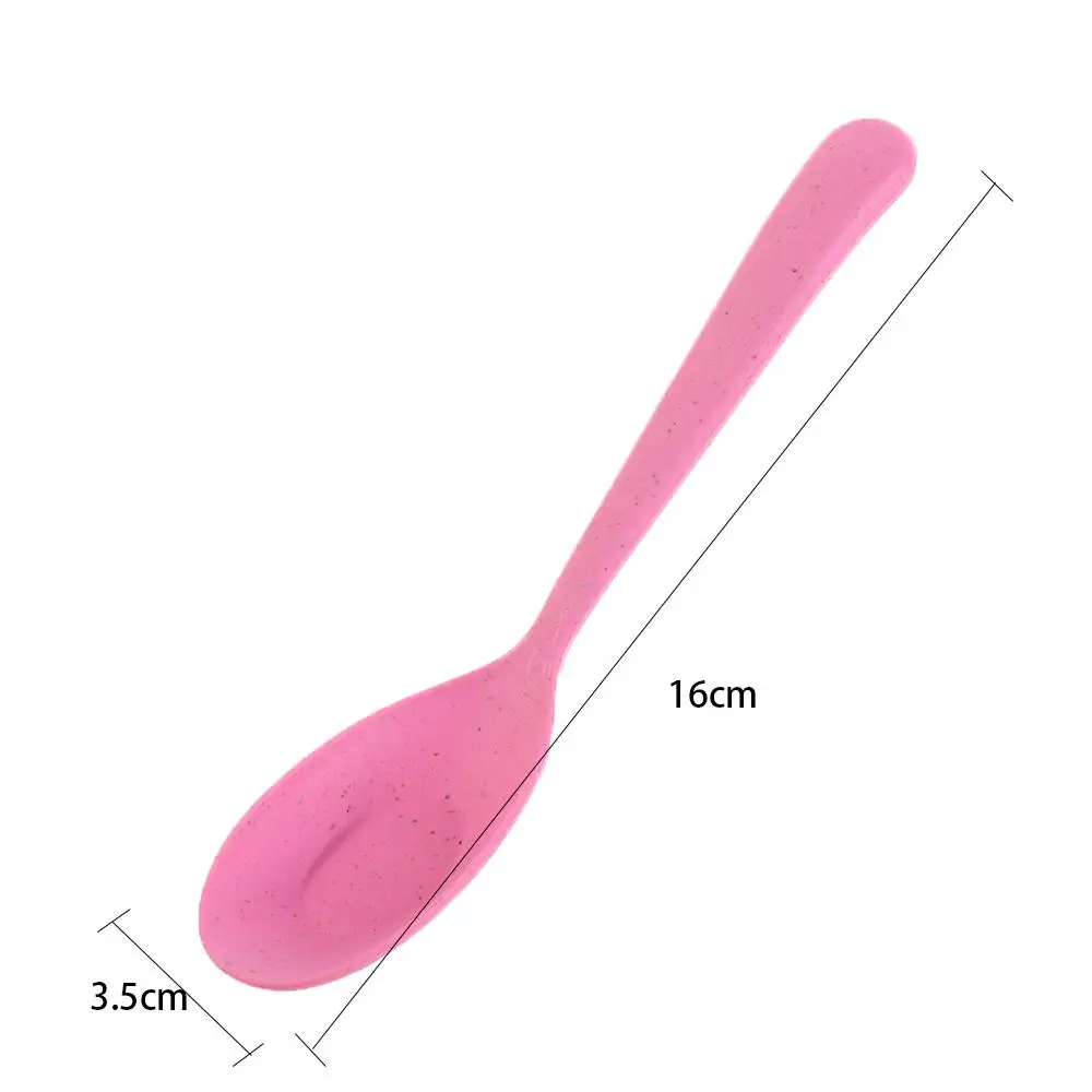 Description Picture 5 of itemEco-friendly Gadget Ice Cream Kitchen Utensil Kitchen Tools Cake Pudding Rice Scoop Spoon Wheat Straw Spoon Scoop