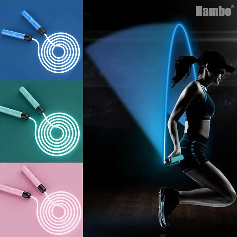 Fashion Sports LED Flashing Skipping Rope Glow in The Dark Lighted LED Jump  Rope for Sports Jumping and Party Show - China Light up LED Jump Rope  Luminous Jump Rope and Colorful