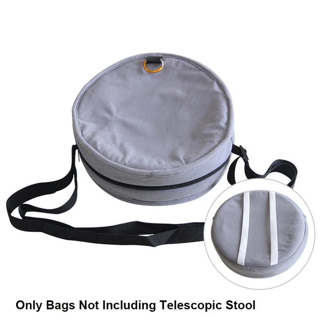 Telescopic Stool Retractable Stool Folding Chiar Fishing Chair Portable Camping Hiking Stool Outdoor Furniture Mini Chair Gray Bag (no stool)