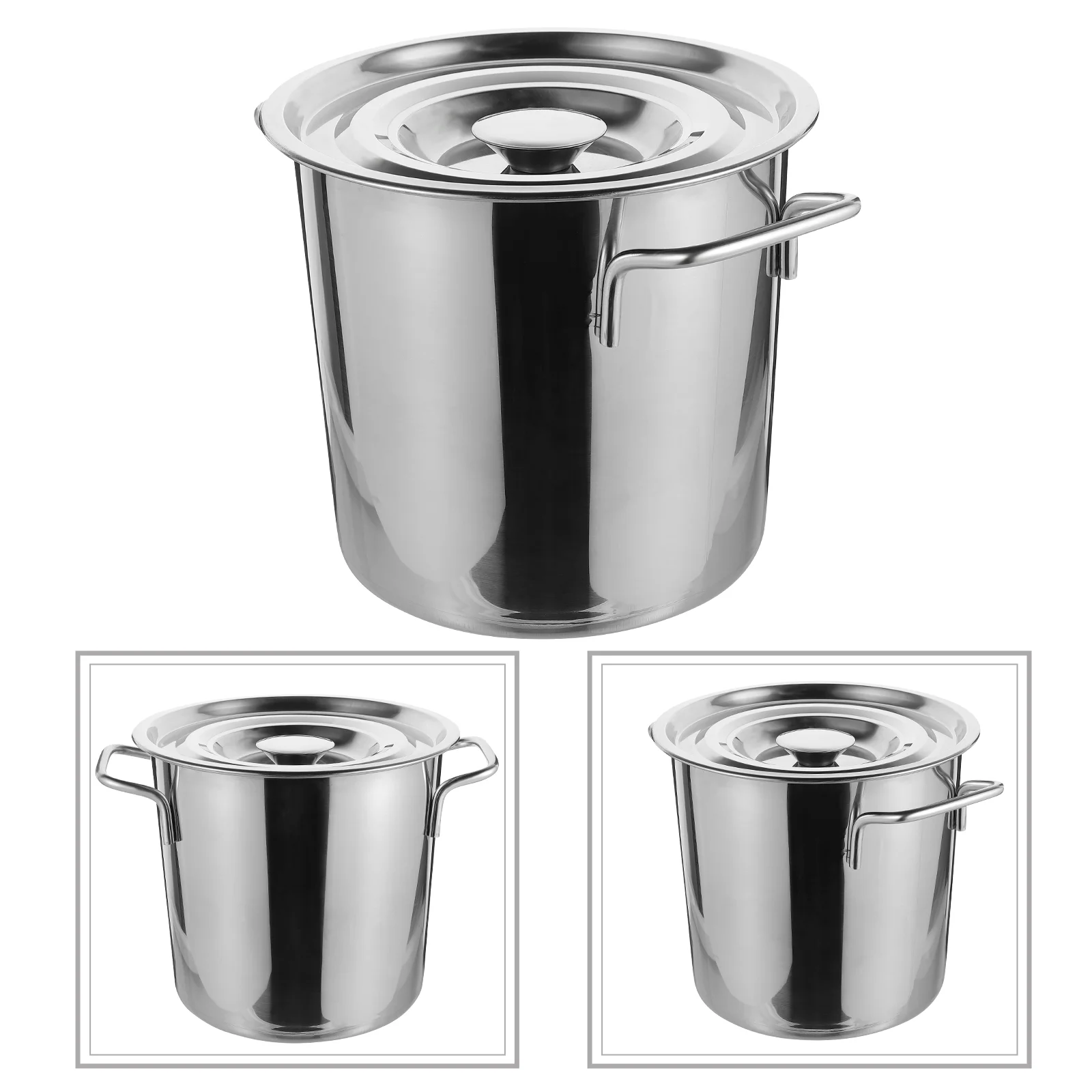 

Metal Crawfish Pot Metal Soup Cooking Pot Large Crawfish Pot Stainless Steel Bucket for Kitchen